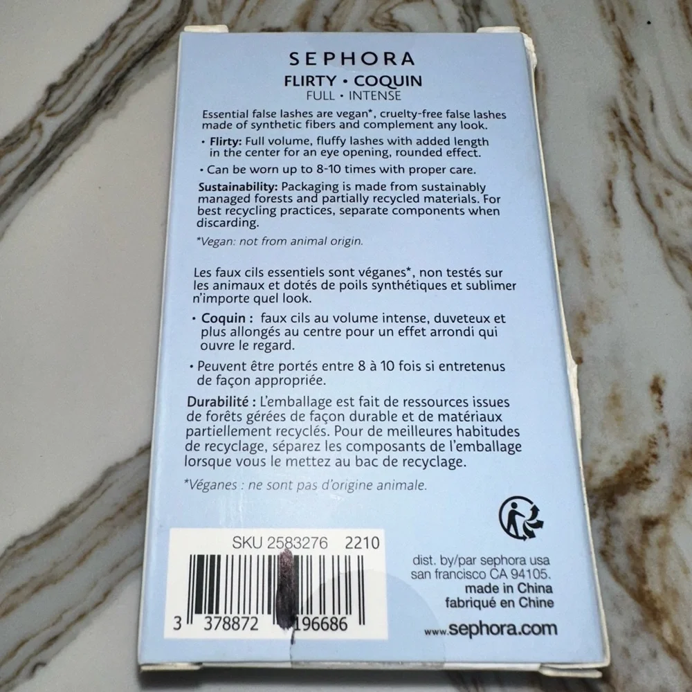 Sephora Essential False Lashes - Flirty Coquin Black